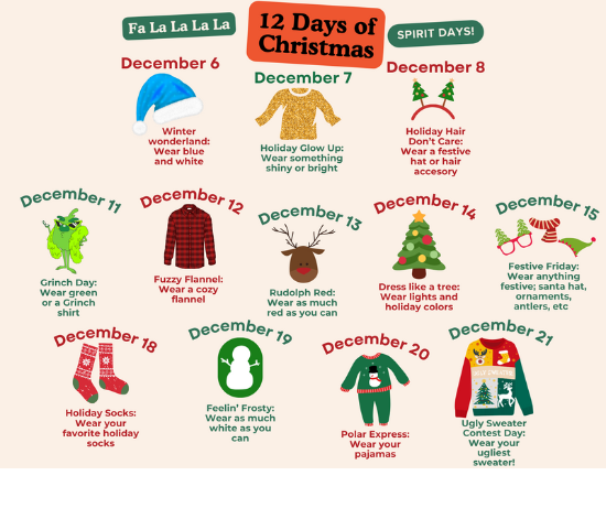 hamilton festive wear calendar